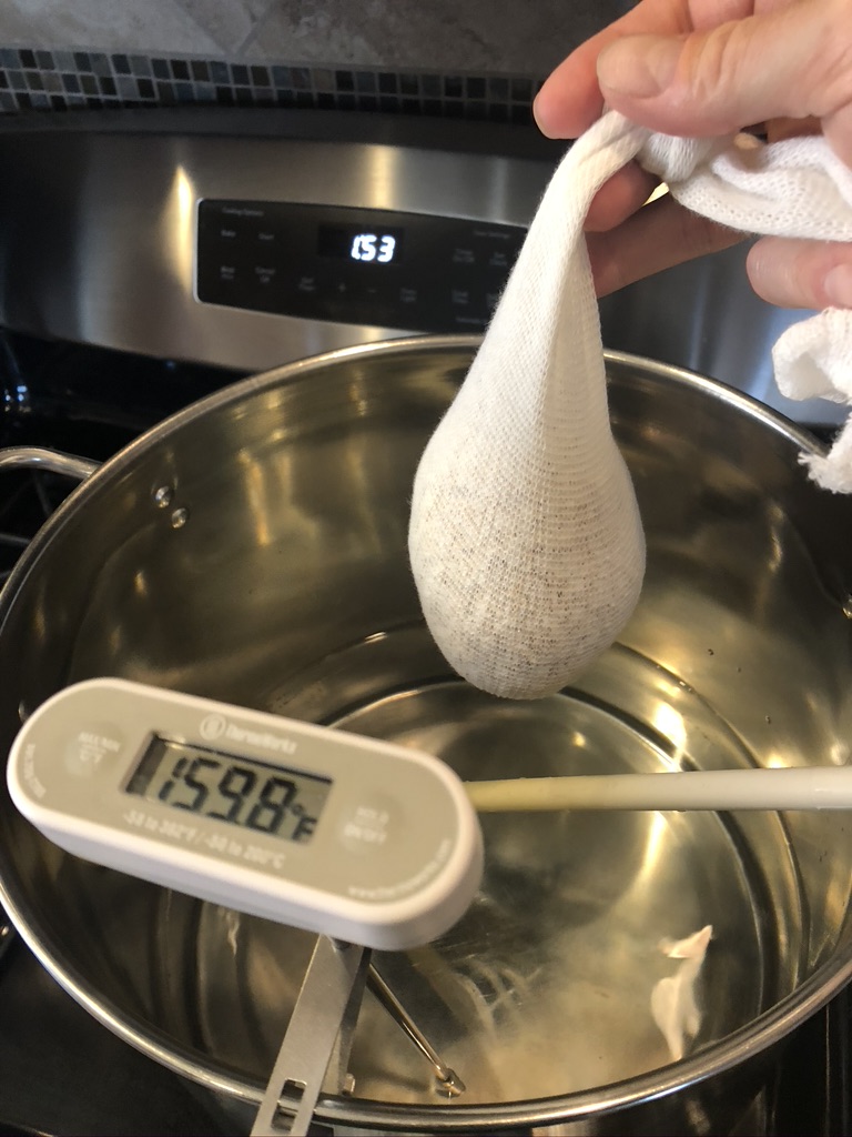 Adding the steeping grain at just about 160F
