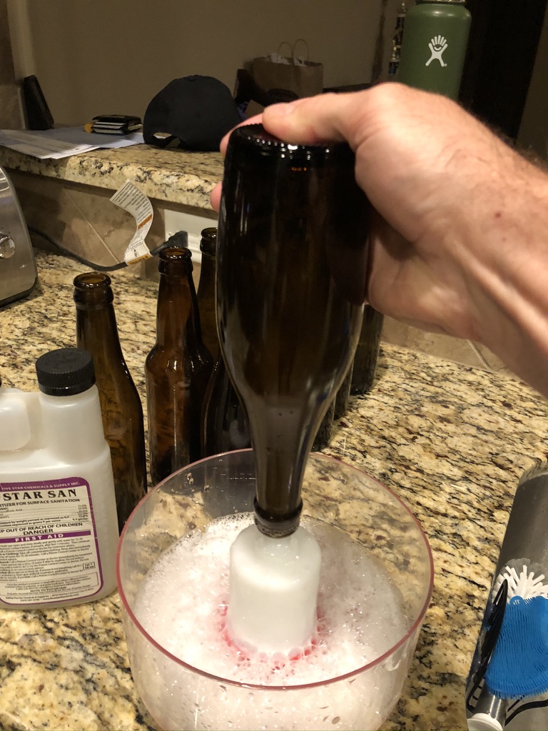 Sanitizing bottles
